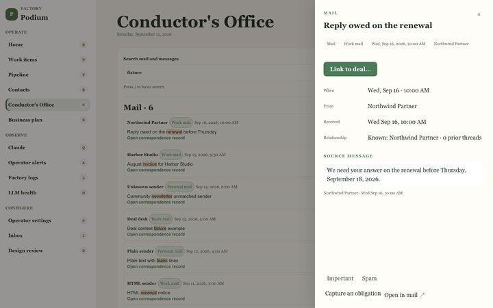 Botanical Garden — Conductor's Office (fixture)