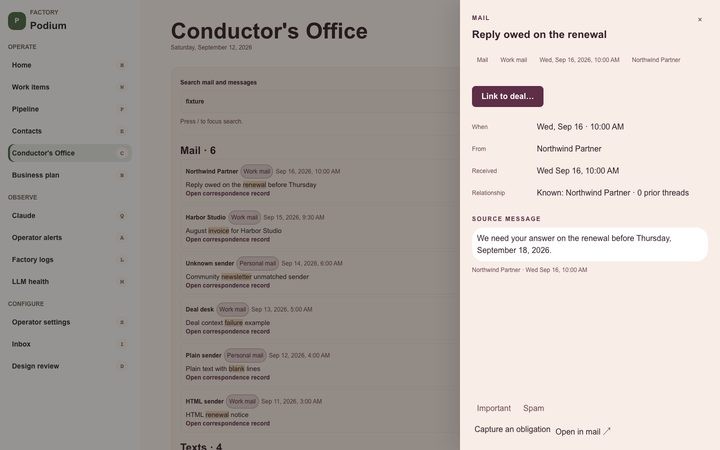 Desert Rose — Conductor's Office (fixture)