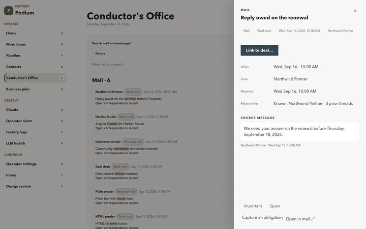 Modern Minimalist — Conductor's Office (fixture)
