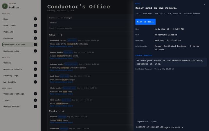 Tech Innovation — Conductor's Office (fixture)