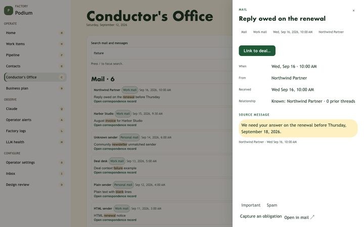 Citrus Circuit — Conductor's Office (fixture)