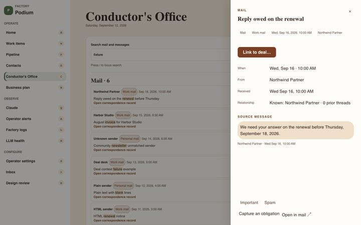 Clay Workshop — Conductor's Office (fixture)