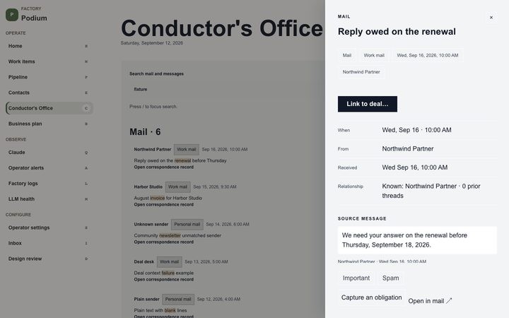 Brutalist Concrete — Conductor's Office (fixture)